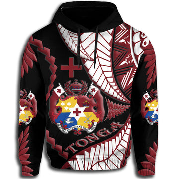 Tonga Emancipation Day Hoodie Kupesi Pattern No.1 Black LT9