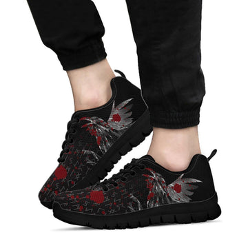 Viking Sneakers - The Raven Of Odin Rune Blood RLT12