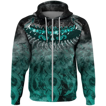 Viking Drakkar Ship Zip Hoodie RLT12