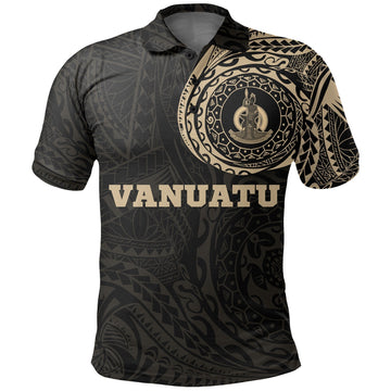 Vanuatu Polo Shirt Vanuatu Coat Of Arms Polynesian Tattoo LT9