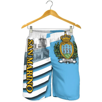 San Marino All Over Print Men's Shorts Mount Titano RLT6
