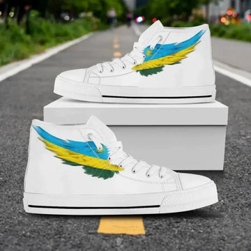 Rwanda High Top Shoes Wing Flag RLT12