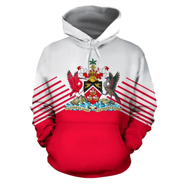 Trinidad and Tobago Hoodie Stripes Style RLT6