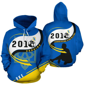 Ukraine Hoodie Sitting Volleyball Win 2019 RLT7