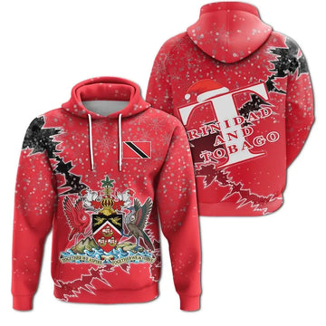 Trinidad and Tobago Christmas Hoodie Coat Of Arms X Style8 RLT6