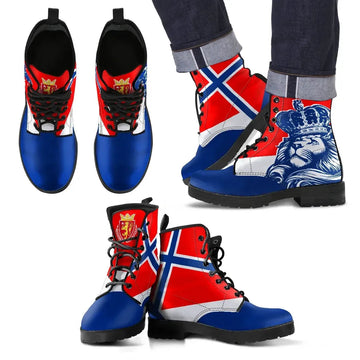 Norway Lion Leather Boots RLT7