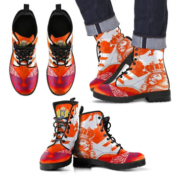 Netherlands Lion Leather Boots RLT7