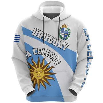 Uruguay All Over Print Hoodie La Celeste Football Style RLT6