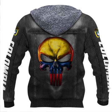 Colombia 3D Full Printing Hoodie - Leather Effect RLT7