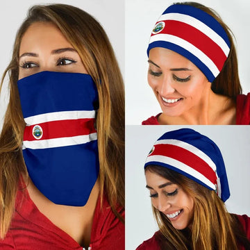 Costa Rica Bandana 3-Pack Flag Neck Gaiter RLT13