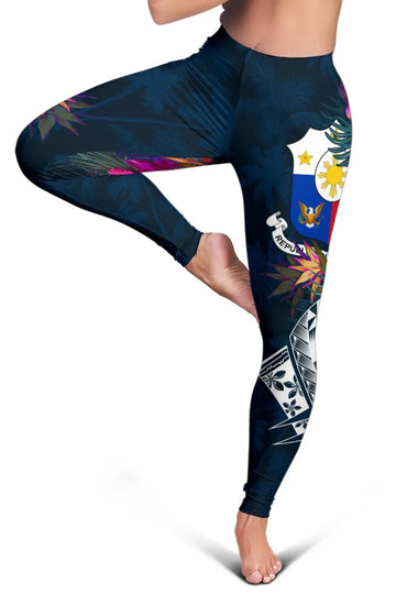 The Philippines Personalised Women's Leggings Summer Vibes RLT6