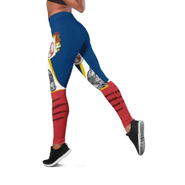 Serbia Leggings Flag Of Serbia RLT7