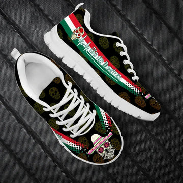 Mexico Day Of The Dead Heartbeat Sneakers RLT13