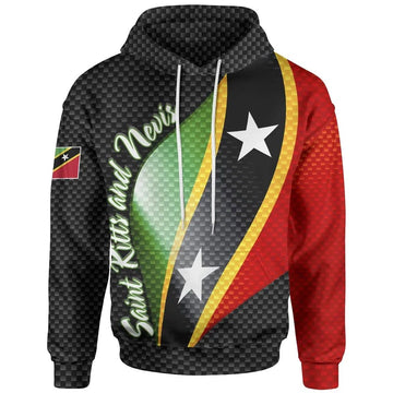 Saint Kitts and Nevis Hoodie Saint Kitts and Nevis Flag LT13