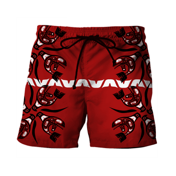 Orcas Killer Whales Northwest Pacific Native American Customized Men Shorts