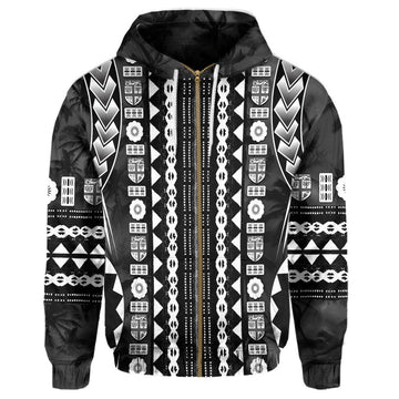 Polynesian Hoodie Fiji Masiterpiece Coconut Tree Zip Hoodie LT10