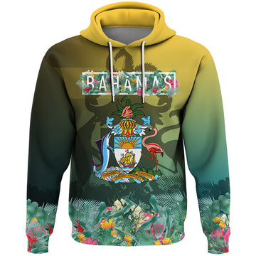 Bahamas Flag and Coat of Arms Special Style Hoodie RLT13