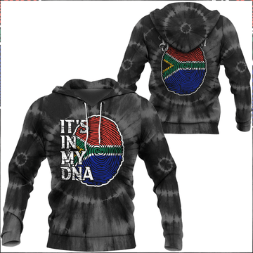 Custom African Hoodie South Africa Its In My DNA Tie Dye Style