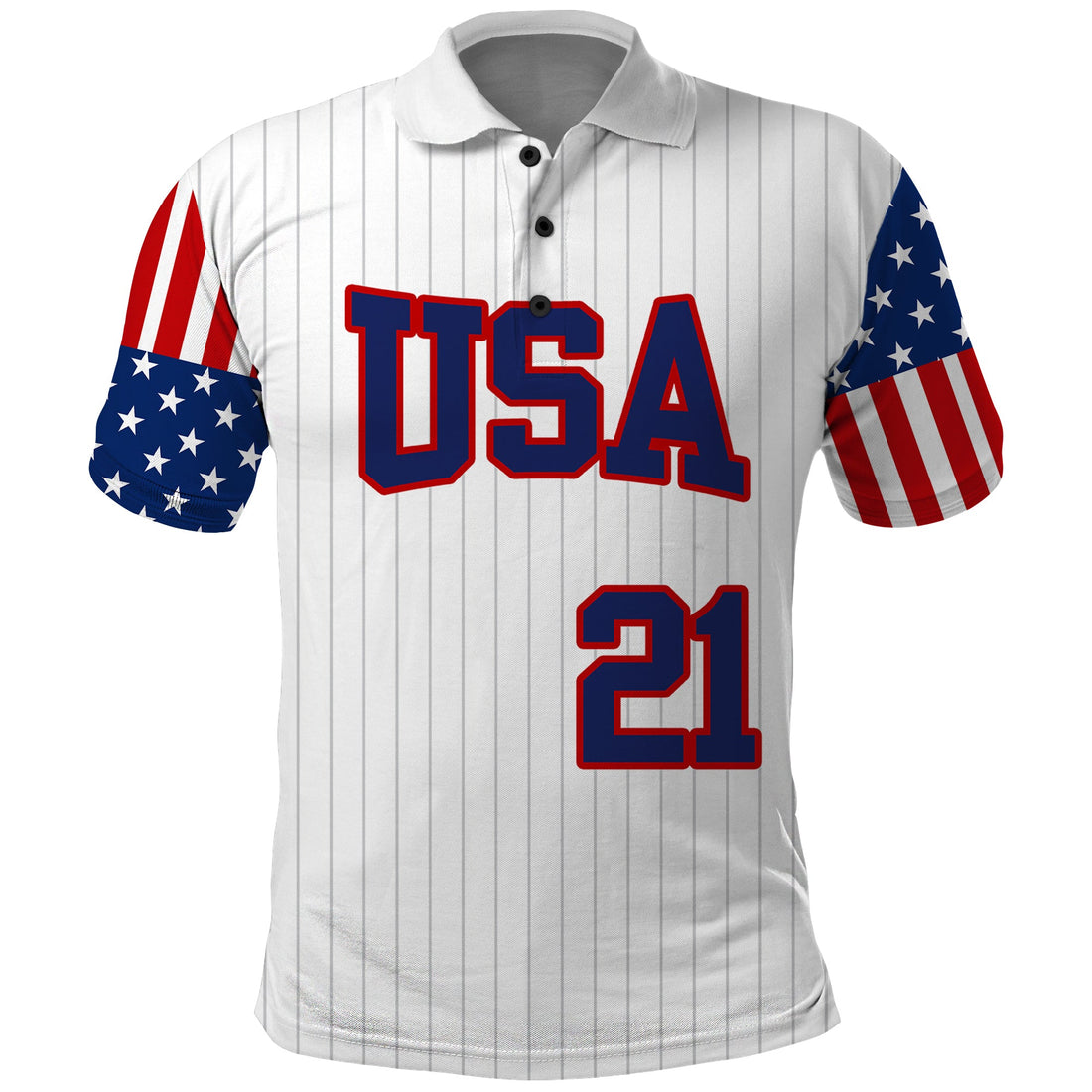 Custom United States 2023 Baseball Classic Uniform USA Flag Polo Shirt LT9