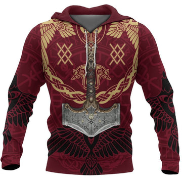 Viking Clothing Mjolnir Of Odin Viking Hoodie RLT12