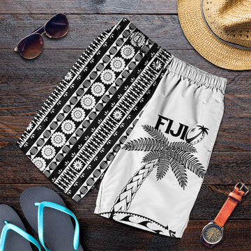 Fiji Rugby Men's Short - Coconut Tree With Tapa Pattern LT12