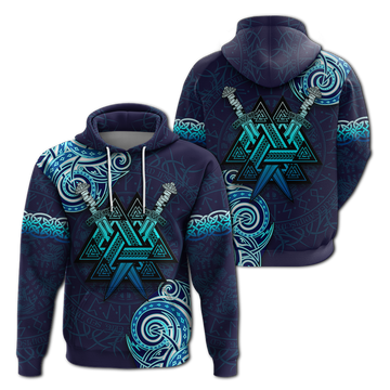 Viking Valknut Tattoo Art Hoodie LT12