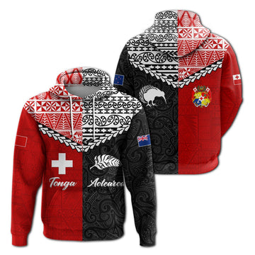 Tonga Combine New Zealand Maori Aotearoa Heritage Hoodie LT12