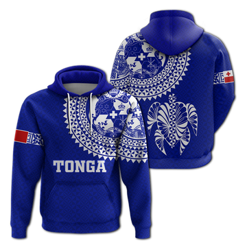 Tonga Hoodie Tongan Blue Turtle LT12