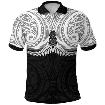 New Zealand Polo Shirt Maori Silver Fern LT20