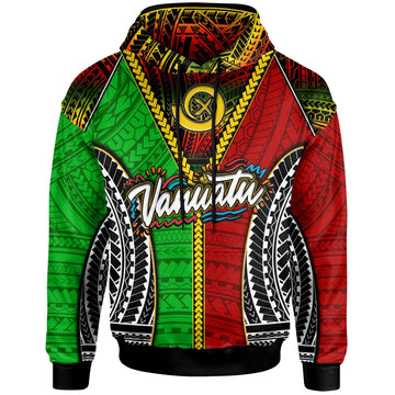 Vanuatu Hoodie Custom Vanuatu Independence Anniversary With Polynesian Patterns Hoodie LT10