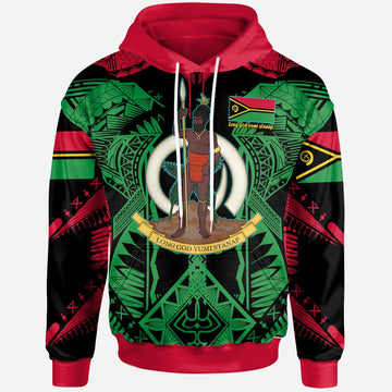 Vanuatu Hoodie Vanuatu "Long God yumi stanap" Polynesian Pride Hoodie LT10