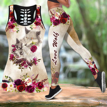 Native American The Wolfs Hollow Tanktop Leggings Set LS01 LT10