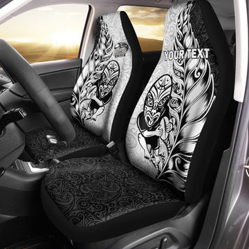 Custom Personalised New Zealand Maori All Black Rugby Car Seat Covers - LT2