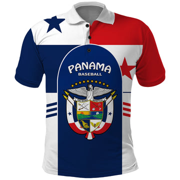 (Custom Text And Number) Panama 2023 Baseball Flag Sporty Version Polo Shirt LT14