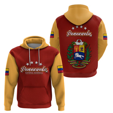 Venezuela 2023 Baseball Mix Hoodie Coat Of Arms LT14