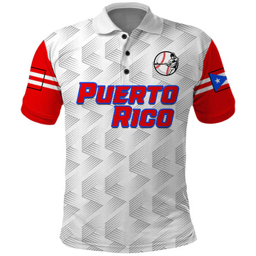 (Custom Text And Number) Puerto Rico Baseball Dynamic Polo Shirt 2023 LT14