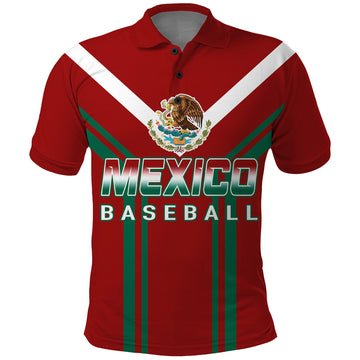 Mexico Baseball 2023 Sporty Style With Emblem Polo Shirt LT7