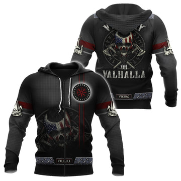 Viking Clothing American Viking 3D Hoodie RLT12