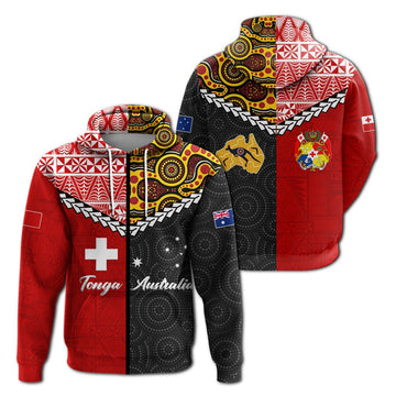 Tonga Combine Australia Aboriginal Heritage Zip Hoodie LT12