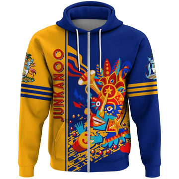 African Hoodie Junkanoo Bahamas Zip Hoodie