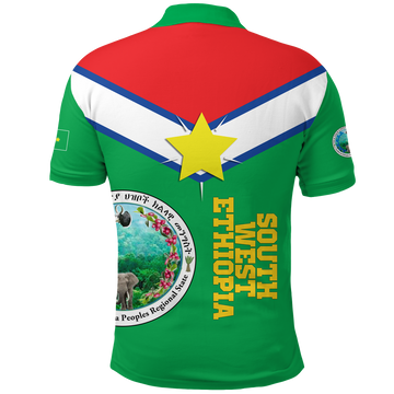 South West Ethiopia Pride Polo Shirt LT12