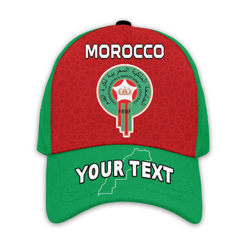 (Custom Personalised) Morocco Football Classic Cap Champions World Cup New History Ver.02 LT13
