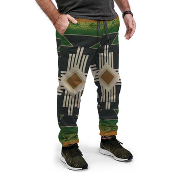 Southwest Green Symbol Native American Jogger LT10