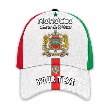 (Custom Personalised) Morocco Football Classic Cap World Cup 2022 Soccer Lions de l'Atlas Champions Ver.02 LT13