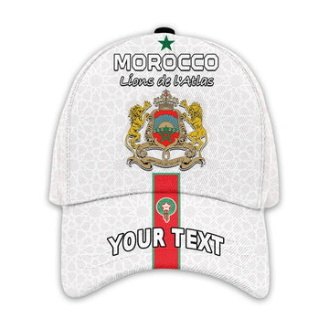 (Custom Personalised) Morocco Football Classic Cap World Cup 2022 Soccer Lions de l'Atlas Champions Ver.01 LT13