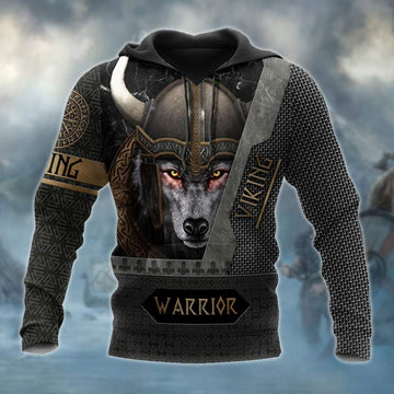 Viking Clothing Viking Wolf Warrior Hoodie RLT12