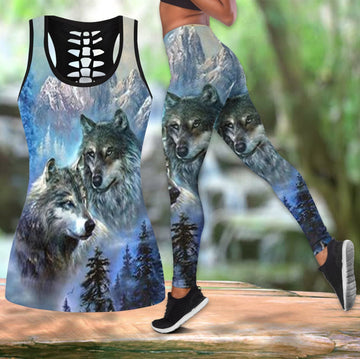 Native American The Wolfs Hollow Tanktop Leggings Set LS04 LT10