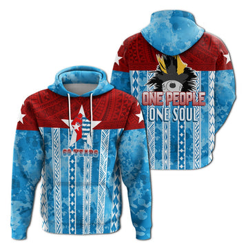 West Papua 60 Years OPM Morning Star with Polynesian Pattern Hoodie LT7
