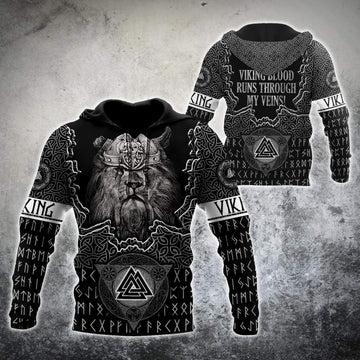 Viking Clothing Viking Lion Hoodie RLT12
