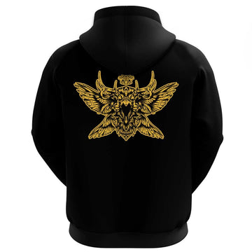 Viking Clothing Viking A Black Raven Hoodie RLT12